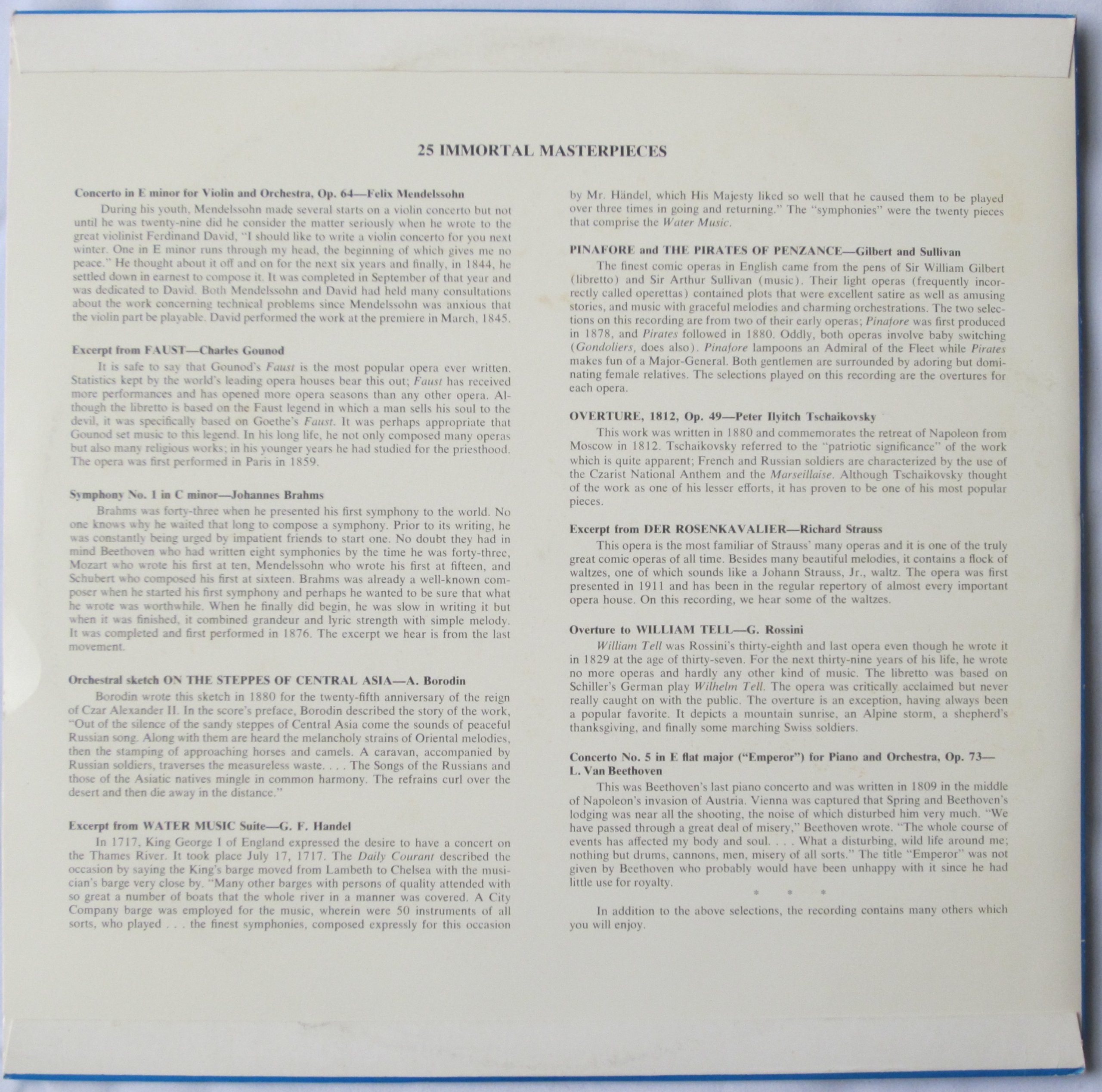 Various Artists - 25 Immortal Masterpieces: 25 Great Triumphs of